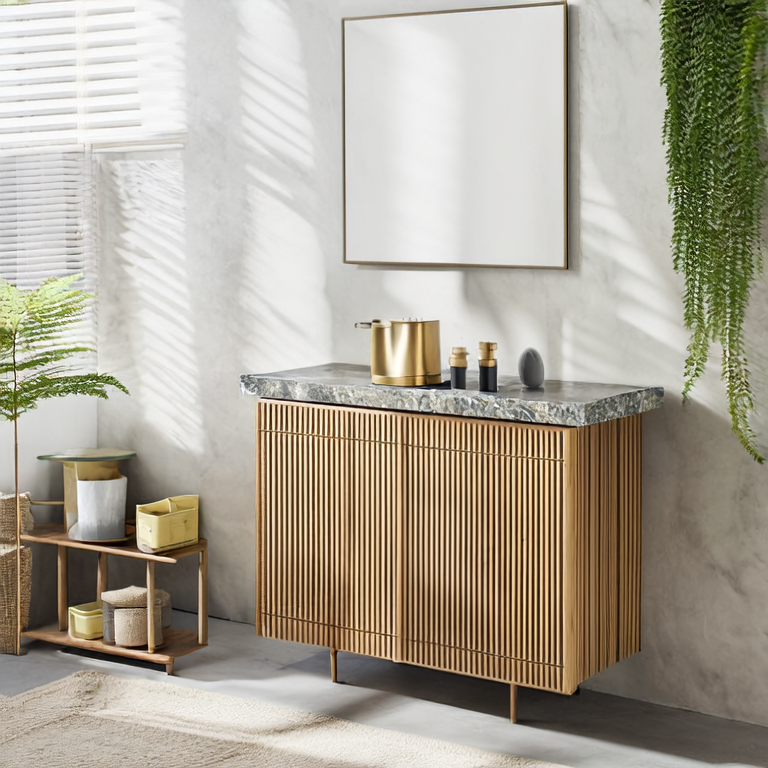 Sustainable Materials in Freestanding Vanity Construction