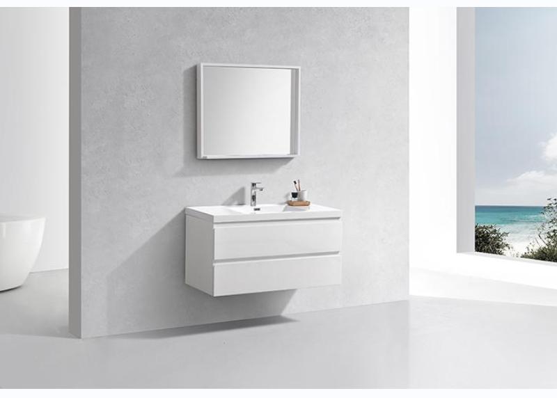 36 Inch Modern Wall Amount Floating Bathroom Vanity