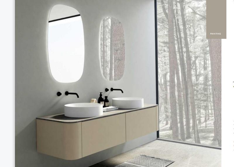 70 INCH Double Sink Luxury Design Wall Amount Bathroom vanity