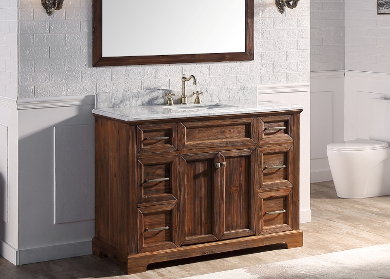 Sunflower12048 Classical Antique Farmhouse Rustic Washroom Vanity