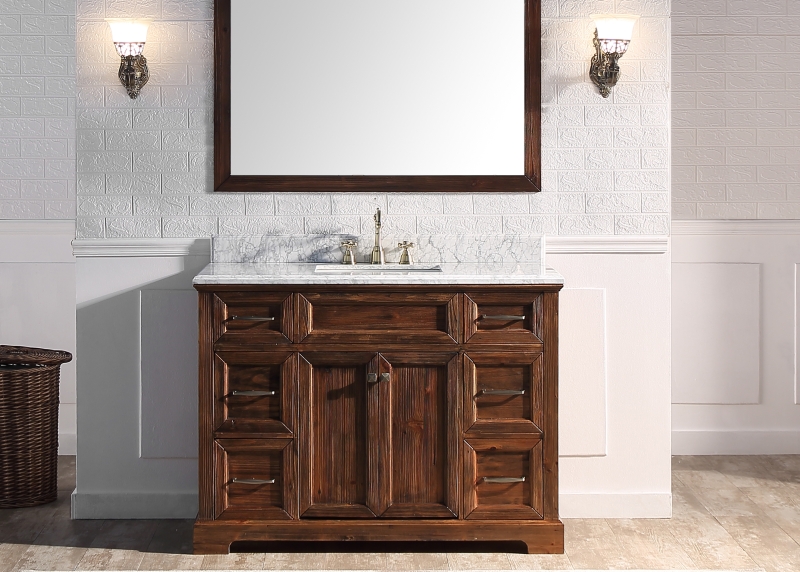 Sunflower12048 Classical Antique Farmhouse Rustic Washroom Vanity