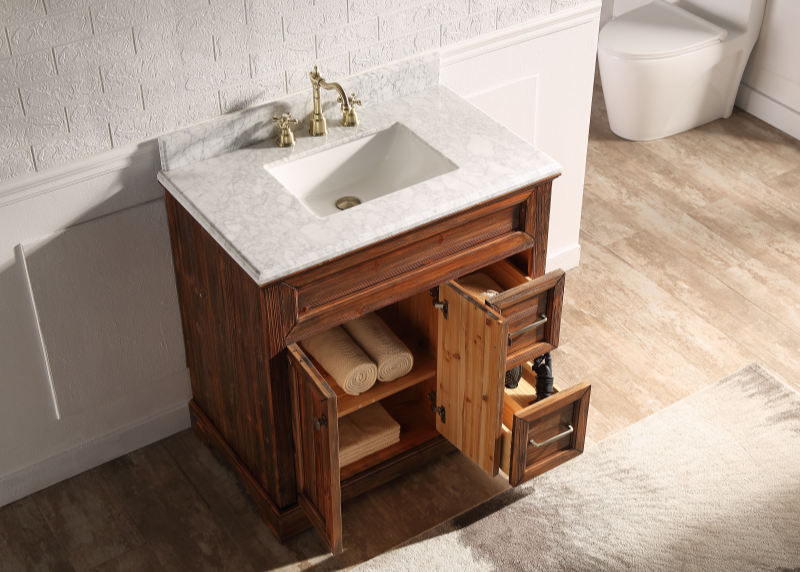 Sunflower12036 Classical Antique Farmhouse Rustic Washroom Vanity