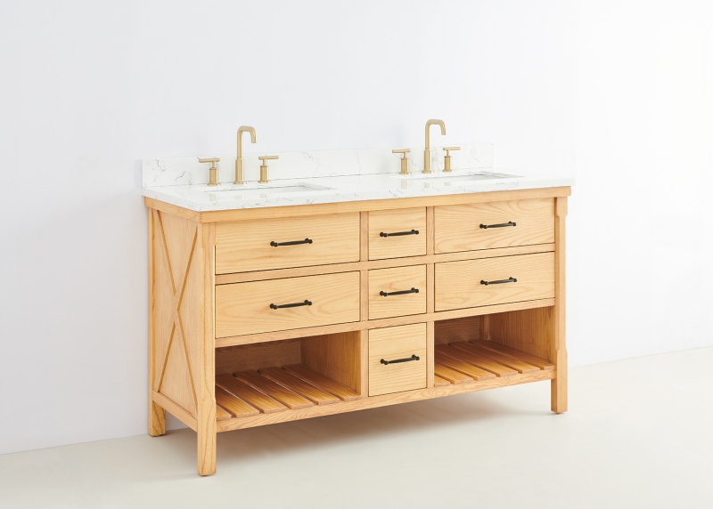 Lily10060A Large Storage Bathroom Vanity