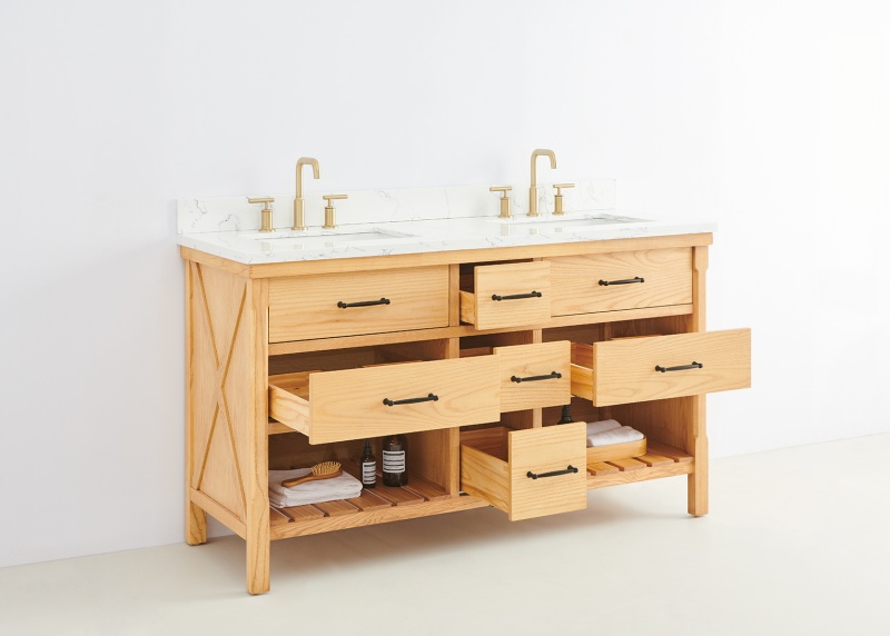 Lily10060A Large Storage Bathroom Vanity