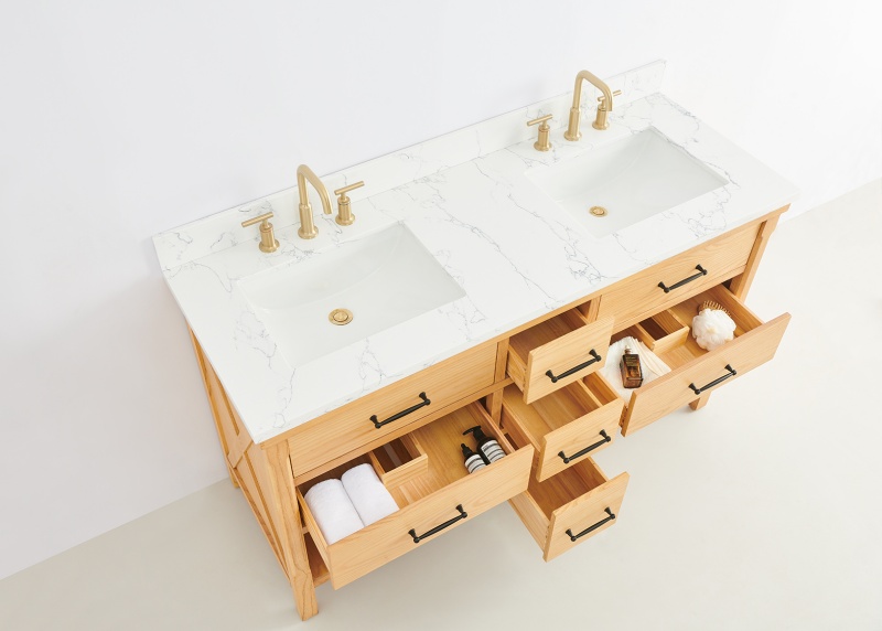 Lily10060A Large Storage Bathroom Vanity