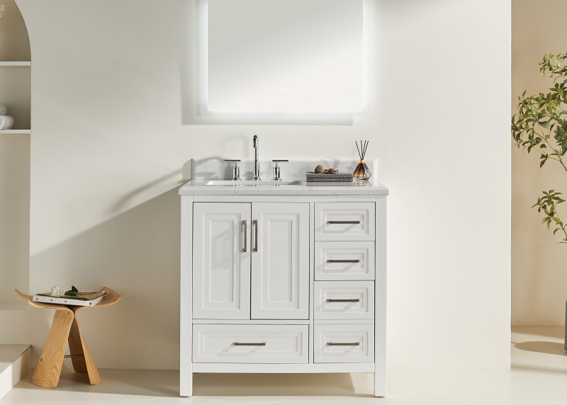 Vietnam Bathroom Vanity Rose1036DS-W