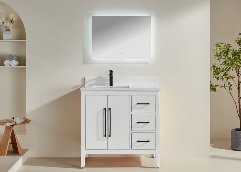 Vietnam Bathroom Vanity Rose12036WR