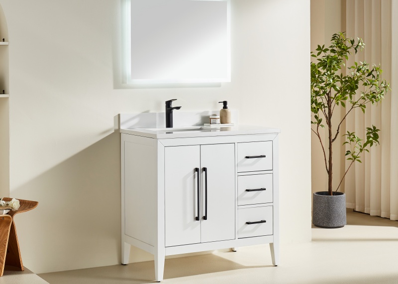 Vietnam Bathroom Vanity Rose12036WR