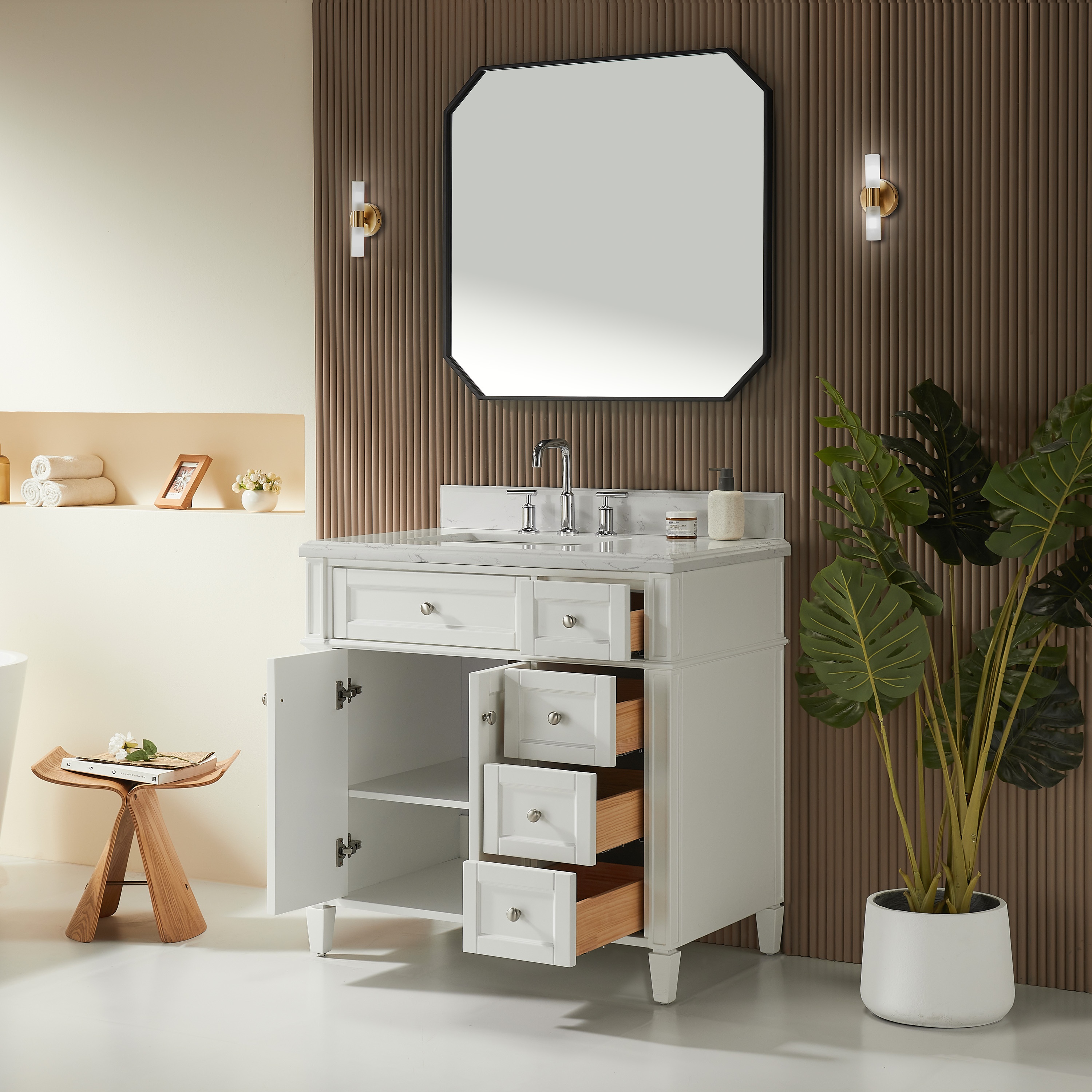Vietnam Bathroom Vanity Rose14030W