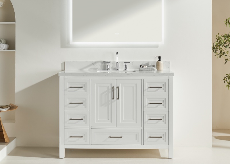 Vietnam Bathroom Vanity Rose1048DS-W