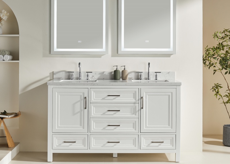 Vietnam Bathroom Vanity Rose1060DS-W