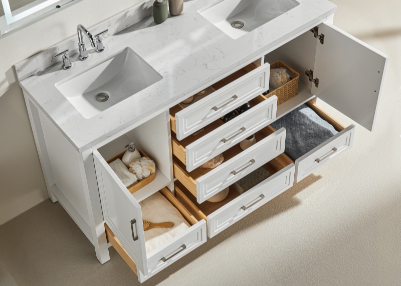 Vietnam Bathroom Vanity Rose1060DS-W