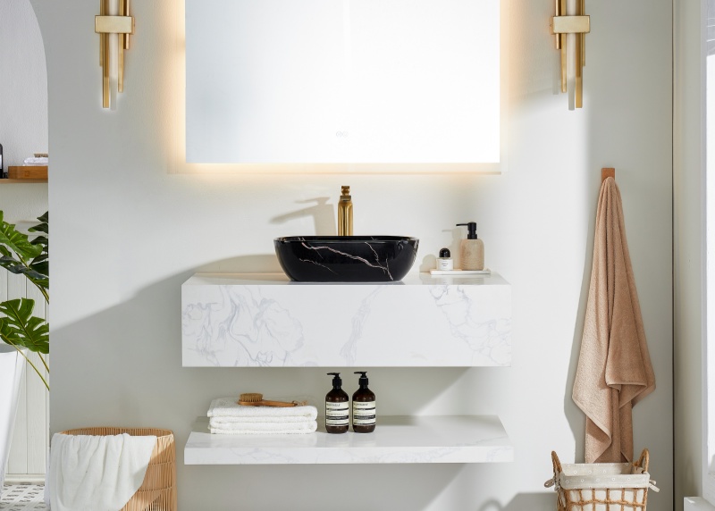 Floating Vanity Guitar10036WH