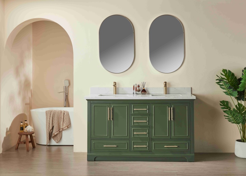 Iris23060 New Designs Bathroom Cabinet 60 Inch