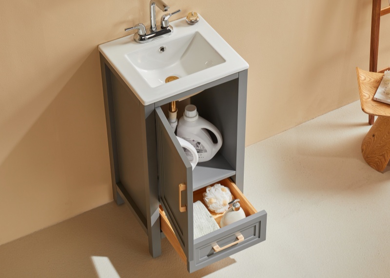 Vietnam Bathroom Vanity Rose1018DS-GR