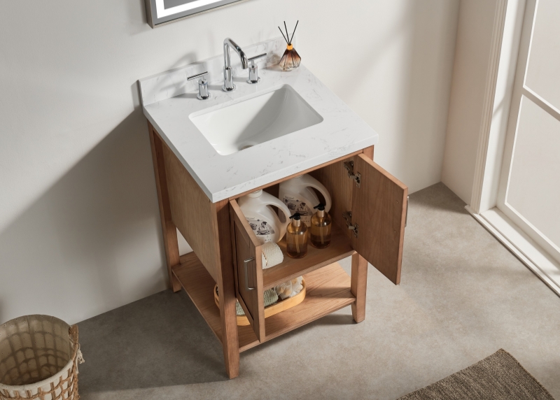 Lily4024LC Hot Sale Solid wood Bathroom Vanity