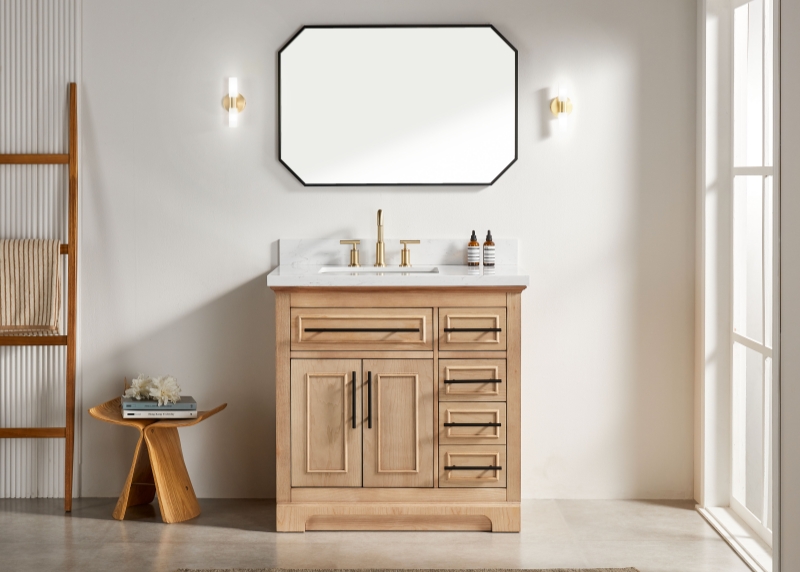 Iris21036LC New Designs Bathroom Cabinet 36 Inch Single