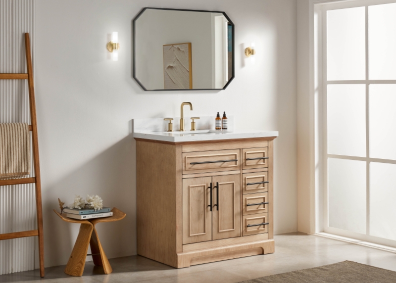 Iris21036LC New Designs Bathroom Cabinet 36 Inch Single