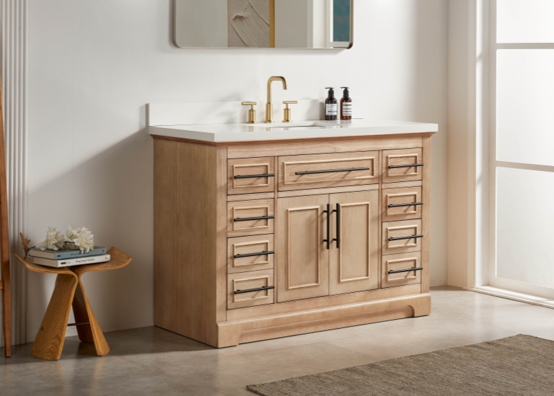 Iris21048LC New Designs Bathroom Cabinet 48 Inch Single