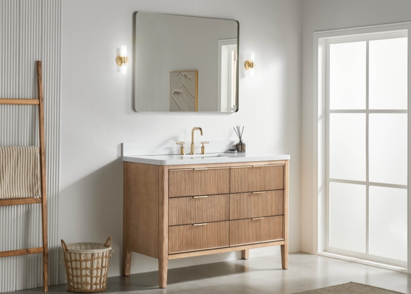 Tulip13048LC Single Sink Bathroom vanity