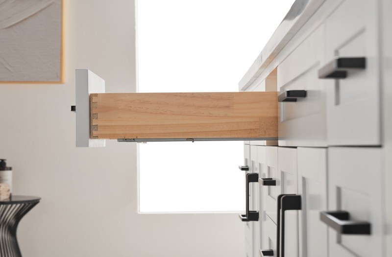 Rose3084WH Bathroom vanity double sinks